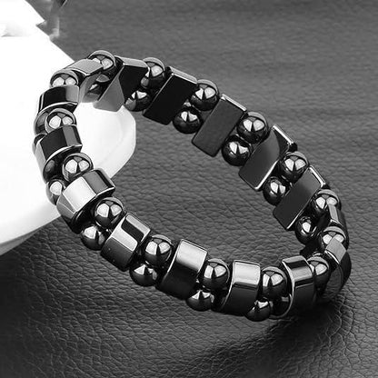 Magnetic bracelet,Unisex Stylish Magnetic Black Stone Bracelet